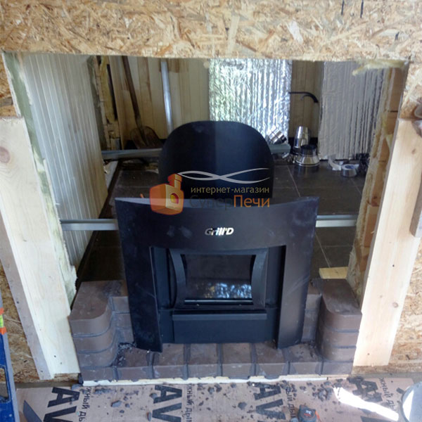   Монтаж печи для бани Grill'D Aurora (миниатюра)